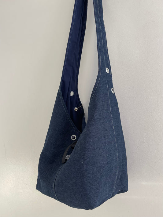 INDIGO DEADSTOCK DENIM SLING BAG